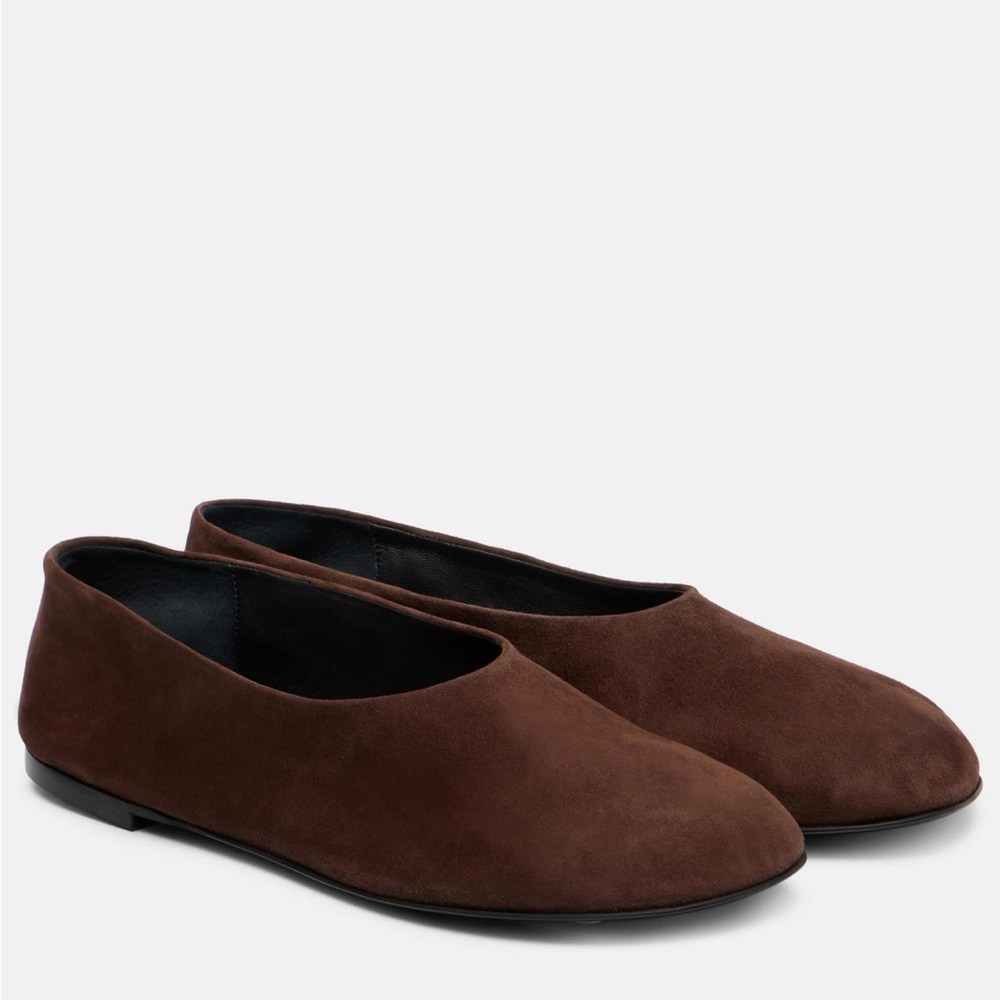 Proenza Schouler Brown Suede Ballerina Flats